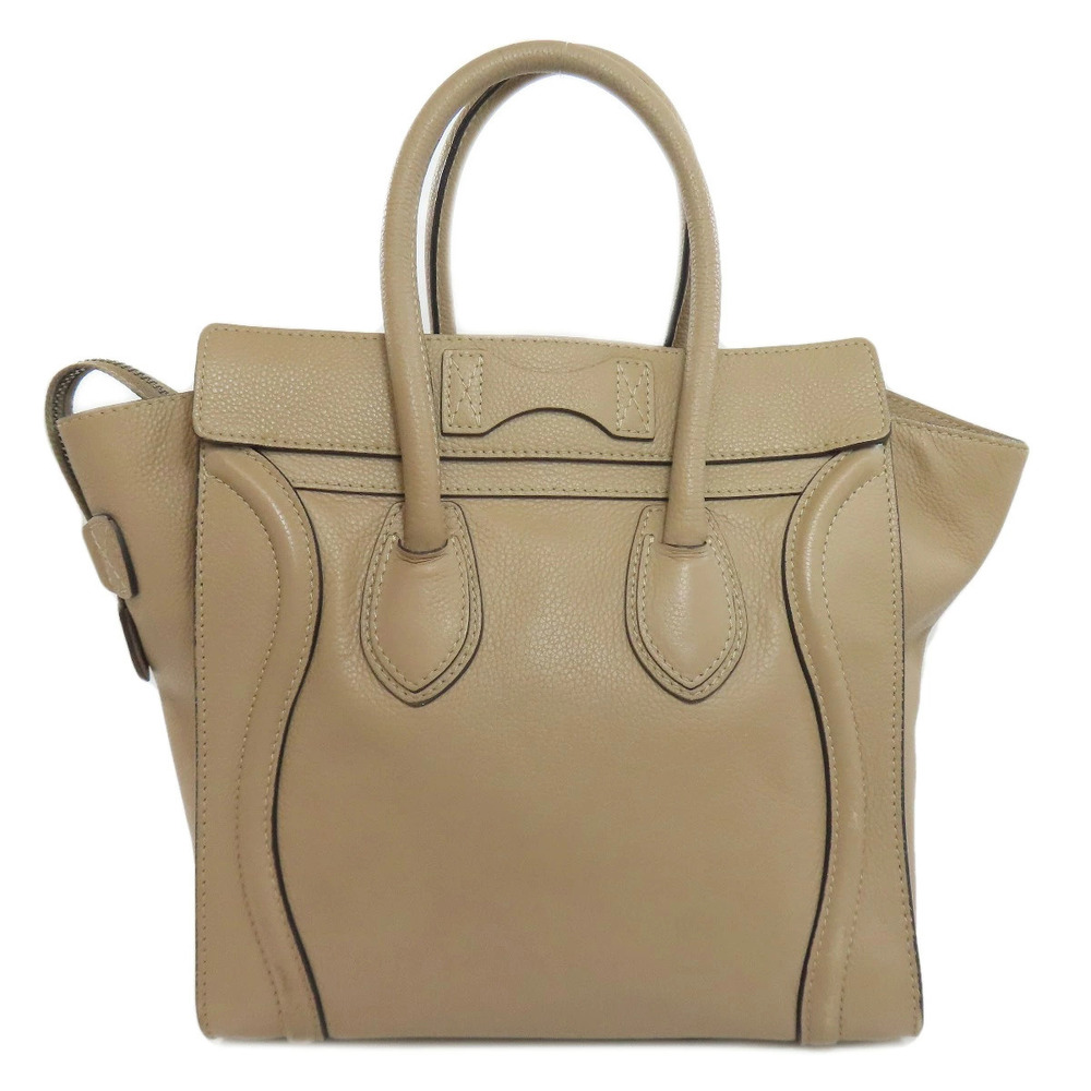 Celine Calfskin Luggage Handbag Black